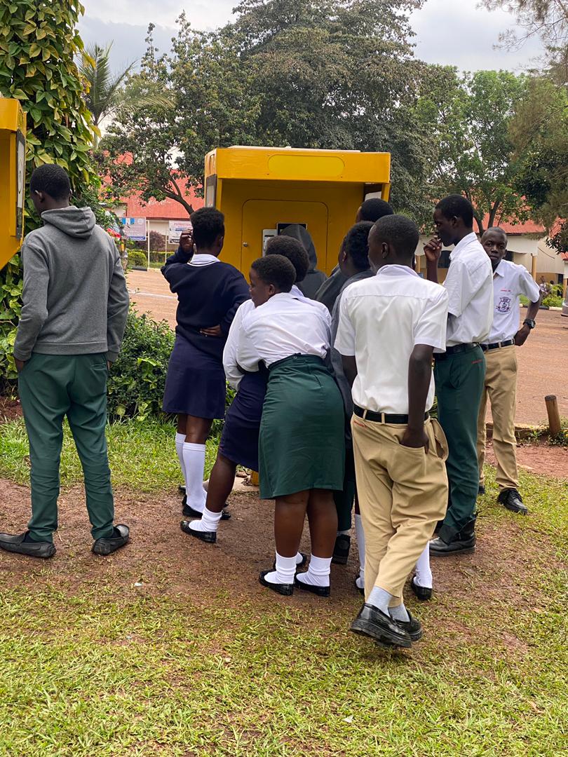 Students using Yello Booth